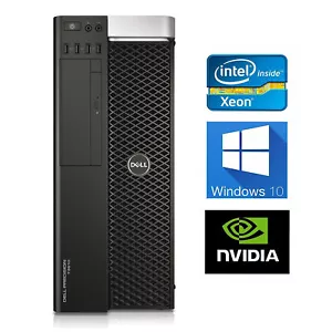 DELL T3610 Workstation E5-1650v2 32GB Quadro K4000 512GB SSD 1TB SATA - Picture 1 of 7