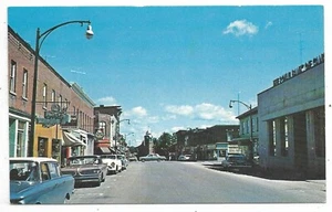 Arnprior Ontario Postcard John Street Renfrew County Store Fronts Autos Unused - Bild 1 von 2