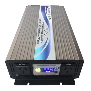 Inversor de potencia de onda sinusoidal pura 3500 W fuera de la red 12V 24V 48V CC a 120V 230V CA - Imagen 1 de 11