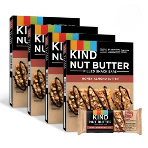 KIND Nut Butter Filled, Honey Almond Butter, 6 Bars (Pack of 8, 48 Count total) - Picture 1 of 4