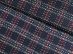 Schottenkaro Karo Stoff Glencheck Rot Grau Beige auf Schwarz EUR 13,98/m - Bild 1 von 2