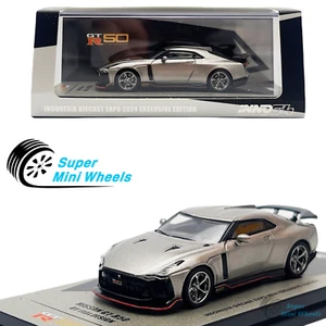 INNO64 1:64 Nissan GT-R50 By Italdesign Silver - 2024 IDE Exclusive - Picture 1 of 7