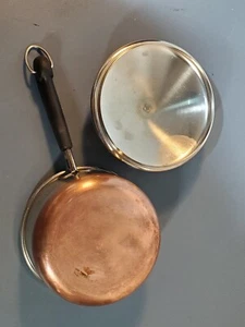 Revere Ware 1 Quart -86 Kochtopf Pfanne Kupferboden & Deckel Vintage USA  - Bild 1 von 12