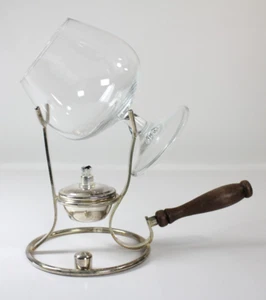 Vintage William & Adams PM Silver-plate Warmer with Brandy Snifter - Picture 1 of 7