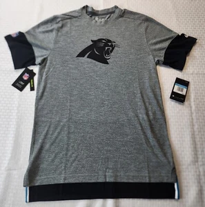 NFL Carolina Panthers Nike Men's Gray Short Sleeve Dri-Fit Shirt MSRP $65 - Picture 1 of 12