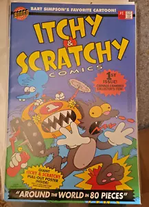 Itchy & Scratchy #1 (Bongo Comics, 1993) Pagine bianche! I Simpson! BELLO! NUOVO! - Foto 1 di 3