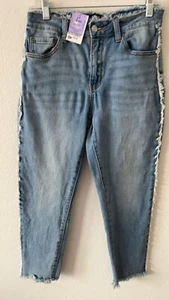 Pantalones de mezclilla para mujer Fashion Nova talla 7 (28W"x25L") desgastados  - Imagen 1 de 2