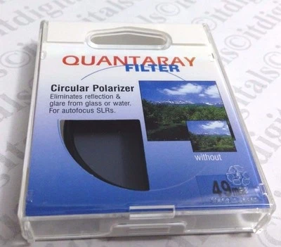 Japan Made 49mm CIRCULAR POLARIZER Lens FILTER CPL 49 mm PL-CIR Quantaray P-CL - Image 1 of 3