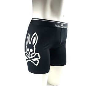 Men's Psycho Bunny Boxer Brief Designer Pima Cotton Modal Black Underwear