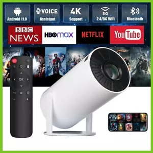 HD Android Mini Projector - 5G WiFi UHD LED Android Bluetooth HDMI Connection - Picture 1 of 9