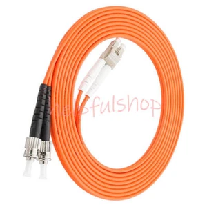 10M LC UPC to ST UPC Fiber Patch Cable Cord Jumper Duplex MM Multi-mode - Afbeelding 1 van 1