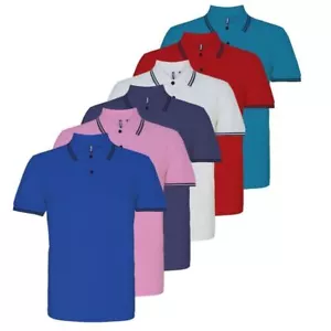 Paquete de 6X Niños Camisa Polo Lisa Niños Camiseta 100% Algodón Escuela Mangas Cortas Prenda para el torso - Imagen 1 de 7
