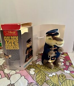 1988 Steiff Golden Age Of The Circus Crocodile Bandsman Button Box Tags 0124,19