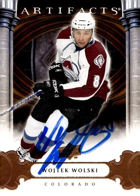 Wojtek Wolski - Signed 2009-10 Upper Deck Artifacts Card #6 - Imagem 1 de 2