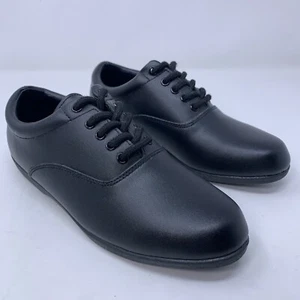 StylePlus Womens Size 7.5M Black Leather Lace Up Pinnacle Marching Band Shoe NWT - Picture 1 of 10