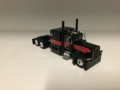 1/64 DCP BLACK RED PETERBILT 389 60" BUNK 270" FRAME (5 5/8" long) - Image 1 of 2