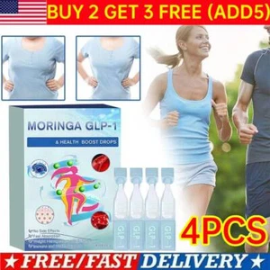 4 piezas solución oral GLP-1, gotas de moringa GLP-1, gotas de suplemento natural GLP-1 - Imagen 1 de 16