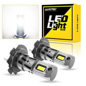 AUXITO Pair H7 200W 50000LM LED Headlight Bulbs 6500K White Canbus Error Free UK - Picture 1 of 10
