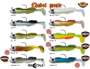 Delalande CHABOT monte 5 - 9 cm / 5 - 17 g./ 1 Stück montierter Gummiköder - Afbeelding 1 van 7