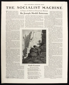 Artículo de revista 1906 - La máquina socialista - Un movimiento político perpetuo - Imagen 1 de 4