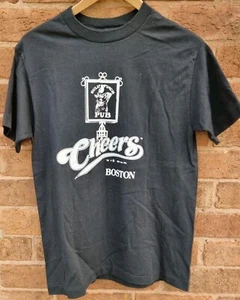 Cheers T Shirt 1994 Vintage Single Stitch Made In USA Schwarz Top Medium - Bild 1 von 8