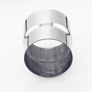 Adaptador de chimenea OD de 4,5" ID a 5" acero inoxidable pulido de 5" de largo - Imagen 1 de 3