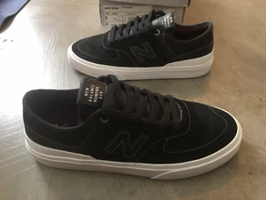 New Balance Numeric NM379BWH Men's Size 8 Black Suede and Leather Shoe - Picture 1 of 14