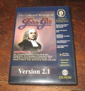 Rare 2006 Cd-Rom Series THE COLLECTED WRITINGS OF JOHN GILL Version 2.1 Baptist - Picture 1 of 2