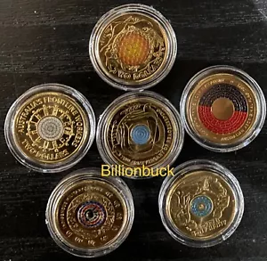 2022 New Releases UNC $2 collection 6 Coins Capsule Bee Aboriginal Peacekeeping - Picture 1 of 5