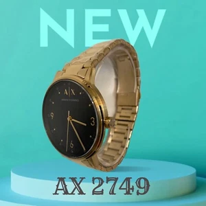 Armani Exchange AX 2749 Dreizeiger Herrenuhr goldfarben Edelstahl - Bild 1 von 3