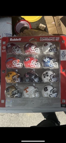 NFL SEC CONFERENCE SET Riddell Revolution Pocket Size Helmets Set of 12 Cover