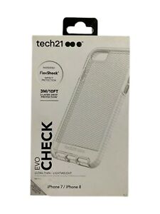 Tech21 Evo Check Case For iPhone 7 iPhone 8 iPhone Se2020 (4.7") Clear / White