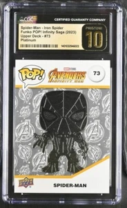2023 Funko Marvel Upper Deck Spider-Man #73 Platinum - CGC 10 PRISTINE - Picture 1 of 2