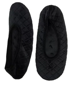 Joyspun Women's Black Slipper- Size 9/10 - Picture 1 of 2