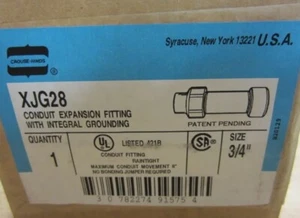 Crouse & Hinds XJG28 Conduit Expansion Fitting - Picture 1 of 1