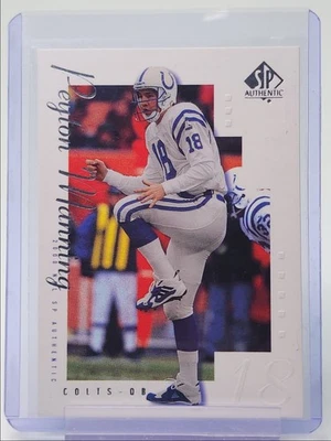 PEYTON MANNING 2000 UPPER DECK SP AUTHENTIC FOOTBALL COLTS Q5656 - Image 1 of 2