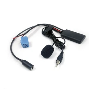 Câble d'entrée Bluetooth 5.0 AUX avec micro 3,5 mm Audio 8 broches ISO pour - Photo 1/5