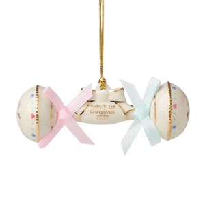 Lenox ceramic 2025 "Baby's 1st Rattle" Ornament, Factory New in Box - Picture 1 of 1
