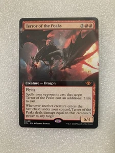 Magic 2024 MTG OTJ 337 Non-Foil Terror of the Peaks EXTENDED ART Outlaws Thunder - Bild 1 von 1