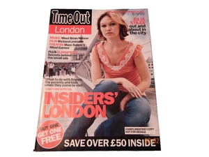 TIME OUT UK LONDON MAGAZINE JULIA STILES INSIDERS LONDON JULY 2004 ARTS  - Imagen 1 de 5