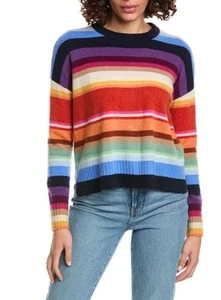 Minnie Rose Striped Cashmere Pullover Sweater 3X NWT - Picture 1 of 1