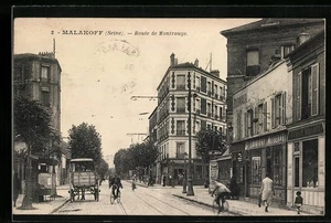 CPA Malakoff, Route de Montrouge 1955 - Picture 1 of 2