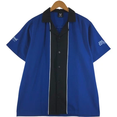 Vintage Hilton HILTON open-collar back-print two-tone bowling shirt boxy men... Foto 1 de 4