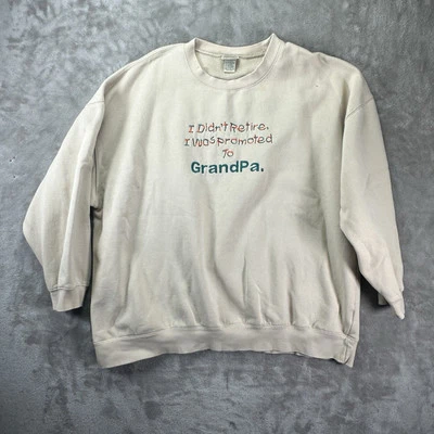 复古圣约翰湾 I Didn't Retire I Was Promoter To Grandpa 卫衣 3XLT — 第 1/4 张图片