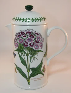 Portmeirion Botanic Garden 4 Tassen 9" Cafetiere Sweet William 1990er TOP - Bild 1 von 11