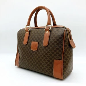 Celine Handtasche Beuteltasche Handtasche Macadam PVC Leder dunkelbraun echt - Bild 1 von 24