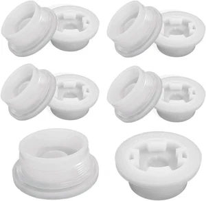 Bung Caps 2 inch Fine Thread 2inch bung cap fine thread 10Pieces, White  - Picture 1 of 6