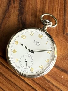 Vintage Lanco, 17 Jewels Taschenuhr, 17 Jewels, Incabloc, Old Stock Brandneu - Bild 1 von 7