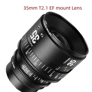 7Artisans 35mm T2.1 Large Aperture Full Frame Metal Lens for EF Cine Camera - Picture 1 of 8