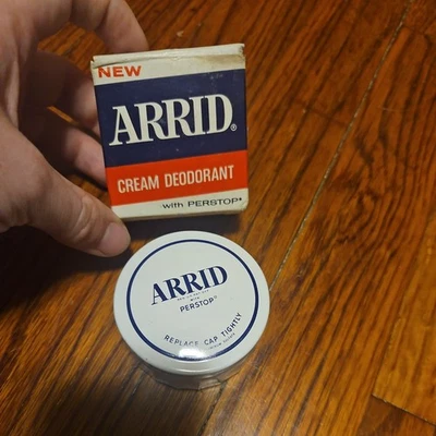 Arrid Anti-Perspirant Deodorant Cream 1.05oz New NOS STILL FRESH 1963 Vintage - Image 1 of 4